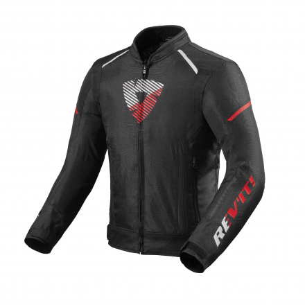 REV'IT! Jacket Sprint H2O, Zwart-Rood (1 van 2)