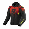 REV'IT! Jacket Quantum 2 H2O, Zwart-Rood (Afbeelding 1 van 2)