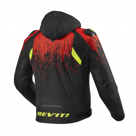 REV'IT! Jacket Quantum 2 H2O, Zwart-Rood (2 van 2)