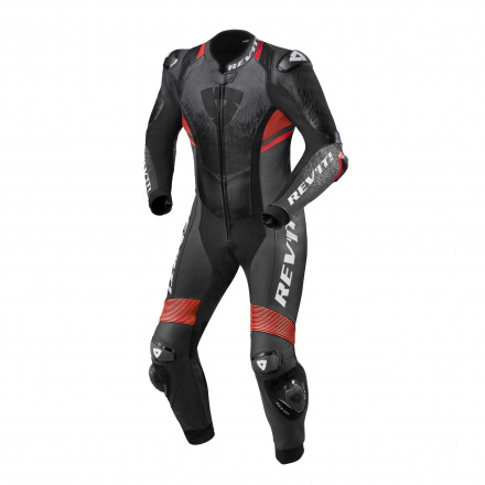 One Piece Suit Quantum 2 - Antraciet-Rood