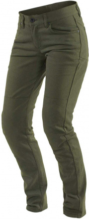 Dainese CLASSIC SLIM LADY TEX PANTS, Olijfgroen (1 van 2)