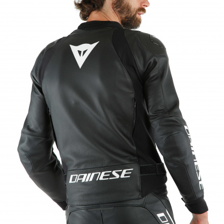 Dainese SPORT PRO LEATHER JACKET, Zwart-Wit (4 van 4)