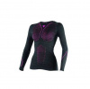 D-CORE THERMO TEE LS LADY - Zwart-Roze