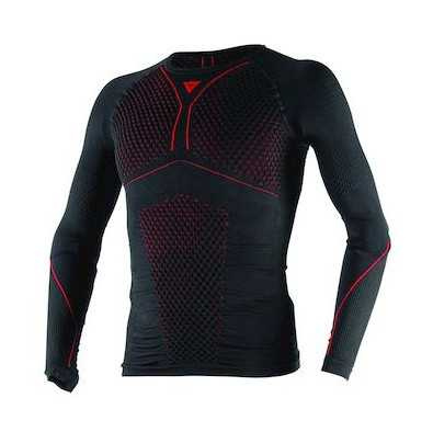 Dainese D-CORE THERMO TEE LS, Zwart-Rood (1 van 1)