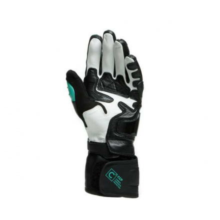 Dainese CARBON 3 LADY GLOVES, Zwart-Groen-Blauw (5 van 5)