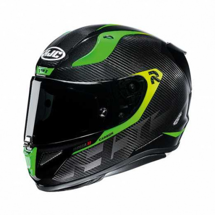 Motorhelm , RPHA 11 carbon Bleer - Zwart-Groen