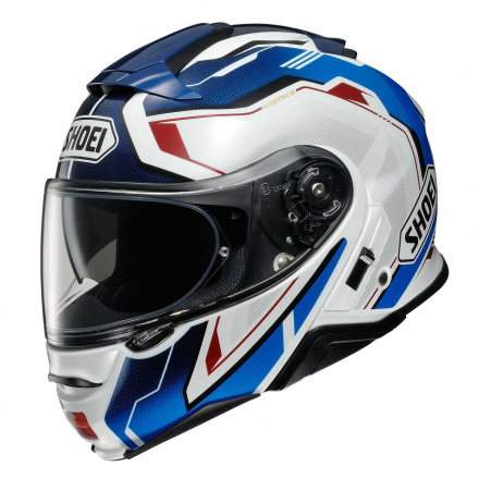 Shoei Neotec 2 Respect Systeemhelm, Wit-Blauw-Rood (1 van 1)