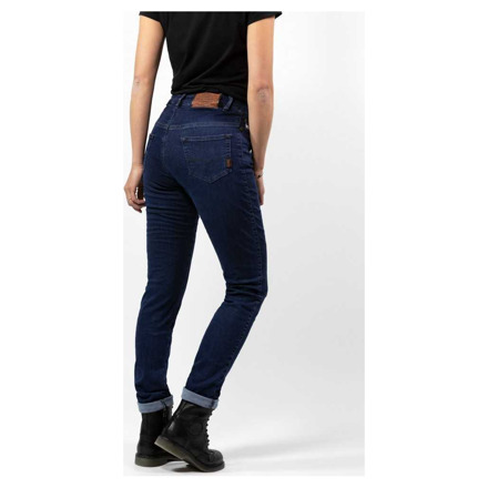 John Doe Betty High Jeans, Donkerblauw (3 van 3)