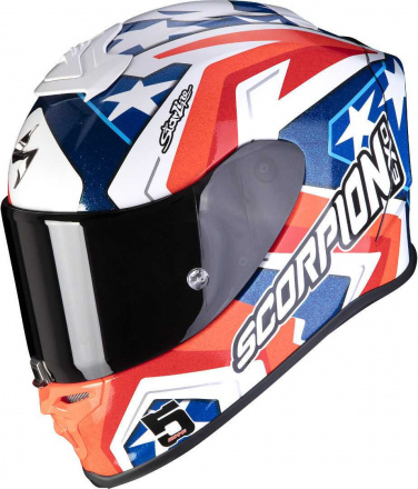 Scorpion SPORT EXO-R1 AIR, Rood-Wit-Blauw (2 van 2)