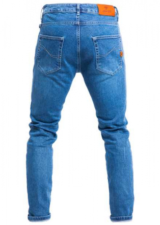 John Doe Pioneer Mono Motorjeans, Licht Blauw (3 van 3)