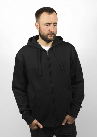 John Doe Zip Hoodie Cross, Zwart (1 van 3)