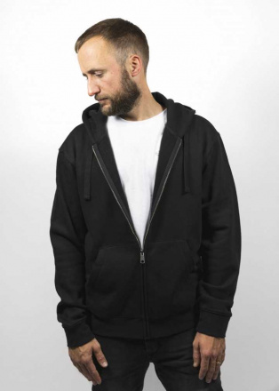 John Doe Zip Hoodie Cross, Zwart (3 van 3)