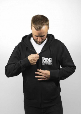 Zip Hoodie Ride - Zwart