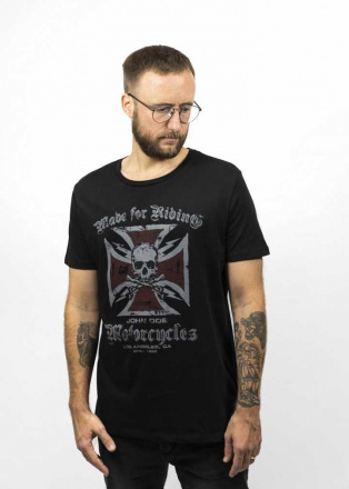 John Doe T-Shirt Cross, Zwart (1 van 2)