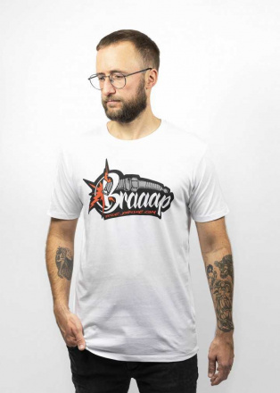 T-Shirt Braaap - Wit