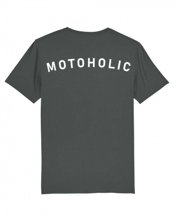 Motoholic vrijetijds T-shirt, Antraciet (2 van 3)