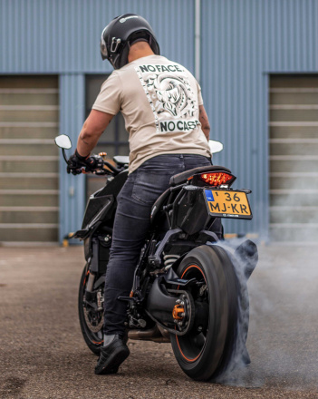 Motoholic vrijetijds T-shirt, Desert Dust met print (4 van 6)