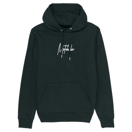 Motoholic vrijetijds Hoodie, Zwart met print (1 van 7)