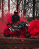 Motoholic vrijetijds Hoodie, Zwart met print (Afbeelding 7 van 7)