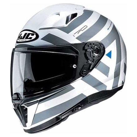 Motorhelm , I70 Watu - Wit-Grijs