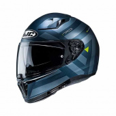Motorhelm , I70 Watu - Blauw-Grijs