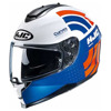 Motorhelm , C70 Curves - Blauw-Wit