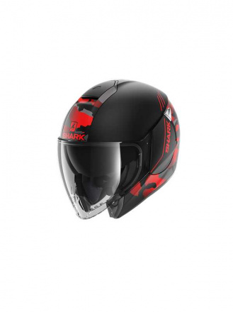 Shark SHARK CITYCRUISER GENOM Mat, Matzwart rood camouflage (1 van 3)