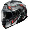 Shoei Neotec 2 Respect Systeemhelm, Mat Zwart-Antraciet-Rood (Afbeelding 1 van 3)