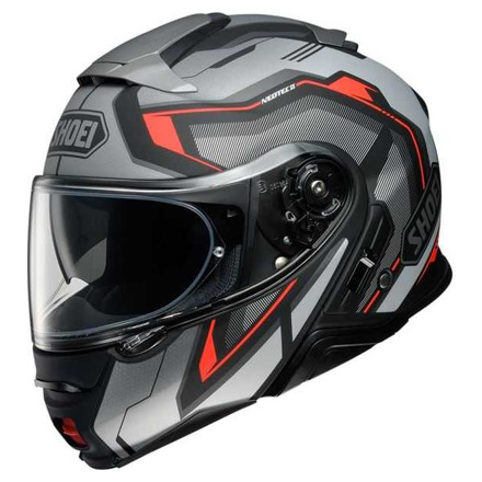 Shoei Neotec 2 Respect Systeemhelm, Mat Zwart-Antraciet-Rood (1 van 3)