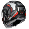 Shoei Neotec 2 Respect Systeemhelm, Mat Zwart-Antraciet-Rood (Afbeelding 2 van 3)