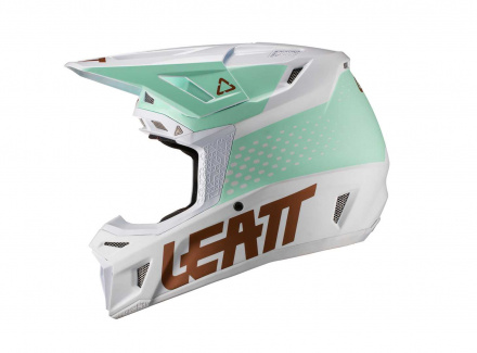 Leatt Crosshelm met crossbril 8.5 V21.1, Wit-Groen (6 van 6)