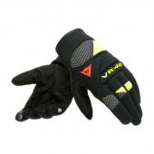 VR46 CURB SHORT GLOVES - Zwart-Antraciet-Fluor