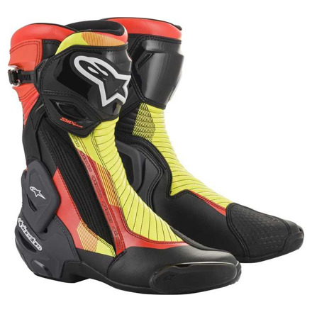 SMX PLUS V2 BOOTS - Zwart-Rood-Fluor