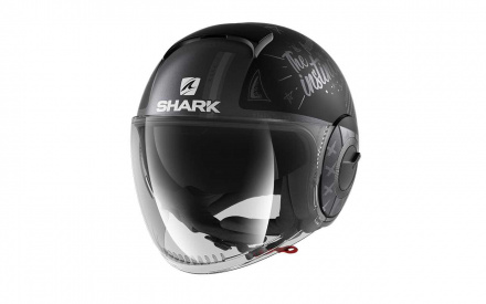 Shark SHARK SHARK NANO TRIBUTE Mat RM, Zwart-Antraciet-Zilver (1 van 4)