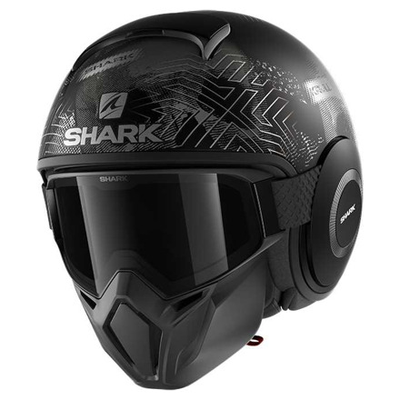Shark SHARK STREET DRAK KRULL Mat, Zwart-Antraciet (1 van 5)