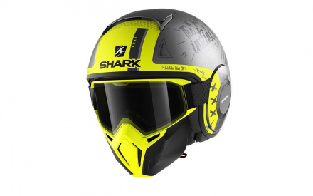 Shark SHARK STREET DRAK TRIBUTE RM Mat, Antraciet-Geel (1 van 5)