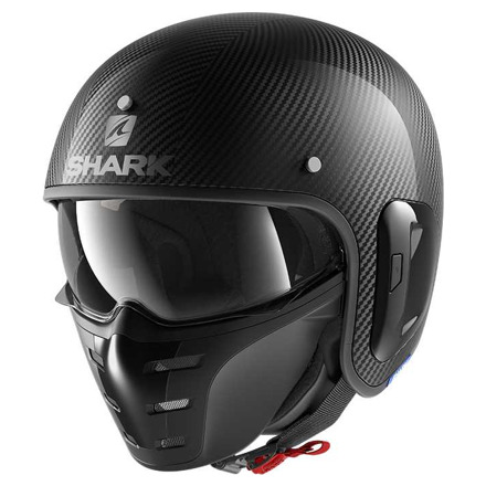 Shark SHARK S-DRAK 2 CARBON SKIN, Carbon-Zwart-Zilver (1 van 3)