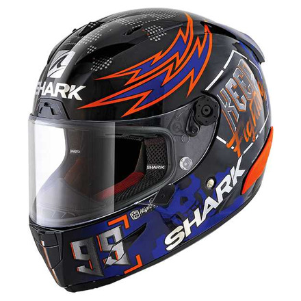 SHARK RACE-R PRO LORENZO CATALUNYA GP 2019 GP - Zwart-Oranje-Blauw