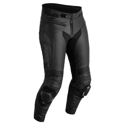 SABRE LTHR PANT - Zwart