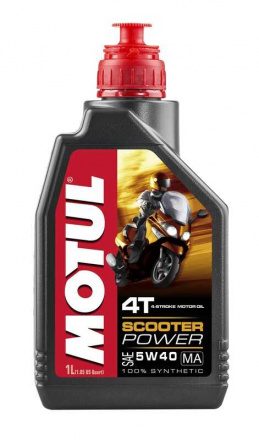 Motul MOTUL Scooter Power 4T Motorolie - 5W40 1L (10595), N.v.t. (1 van 1)