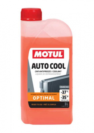 Motul MOTUL Auto Cool Optimal koelvloeistof -37°c 1L (10911), Rood (1 van 1)