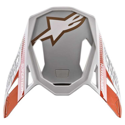 VISOR S-M8 - TRIPLE - Oranje-Wit