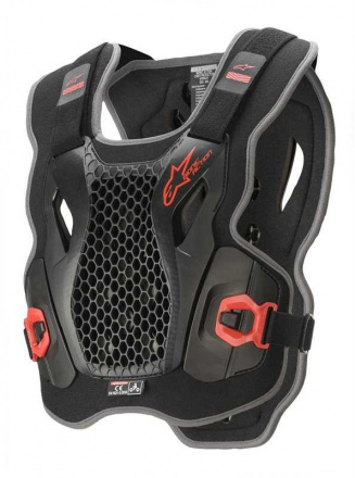 BIONIC ACTION CHEST PROTECTOR - Zwart-Rood