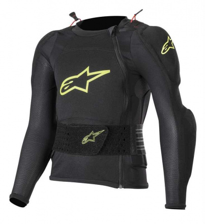 Alpinestars BIONIC PLUS YOUTH PROTECTION JACKET - LONG SLEEVE, Zwart-Fluor (1 van 1)