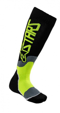 Alpinestars YOUTH MX PLUS-2 SOCKS, Zwart-Fluor (1 van 1)