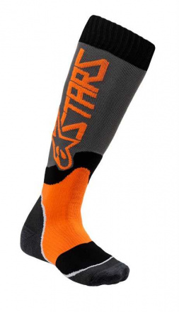 YOUTH MX PLUS-2 SOCKS - Grijs-Oranje