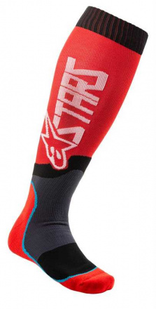 Alpinestars MX PLUS-2 SOCKS, Rood-Wit (1 van 1)