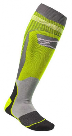 Alpinestars MX PLUS-1 SOCKS, Grijs-Geel (1 van 1)