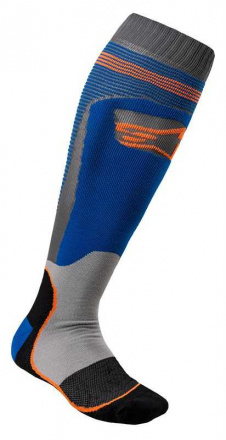 Alpinestars MX PLUS-1 SOCKS, Blauw-Oranje (1 van 1)