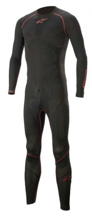 Alpinestars Ride Tech Lite 1-delig Onderpak, Zwart-Rood (1 van 1)